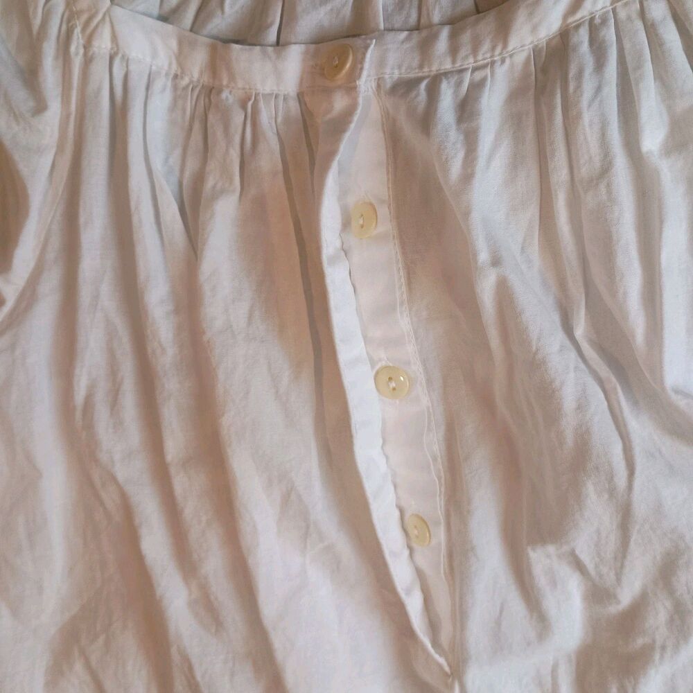 Salter House Embroidered Organic Cotton Nightgown One Size White Lamb Nightdress - Picture 9 of 10
